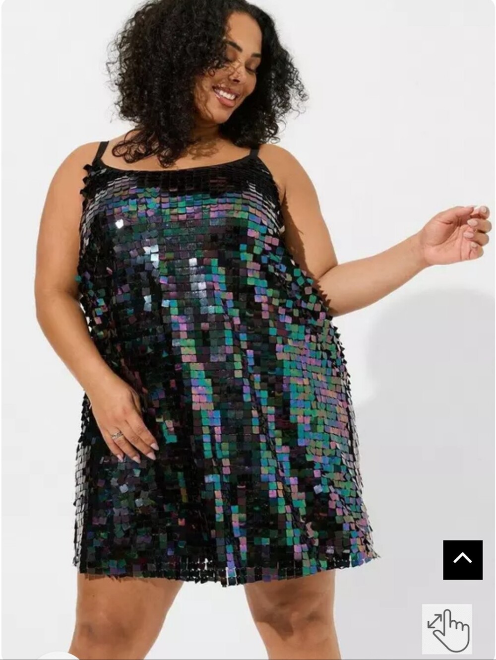 Torrid NEW Plus Size 2x: Mini Payette Sequin Tank Dress 🌈